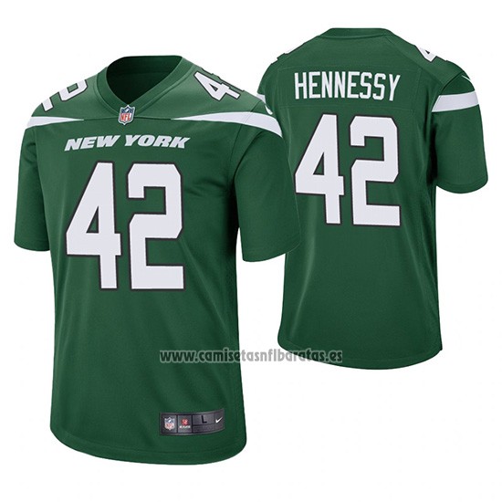 Camiseta NFL Game New York Jets Thomas Hennessy Verde